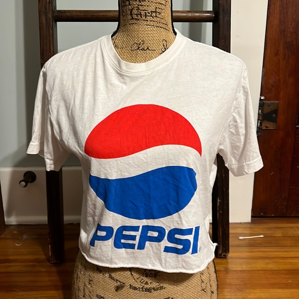 Official license product, Pepsi,  size small, cut off crop top